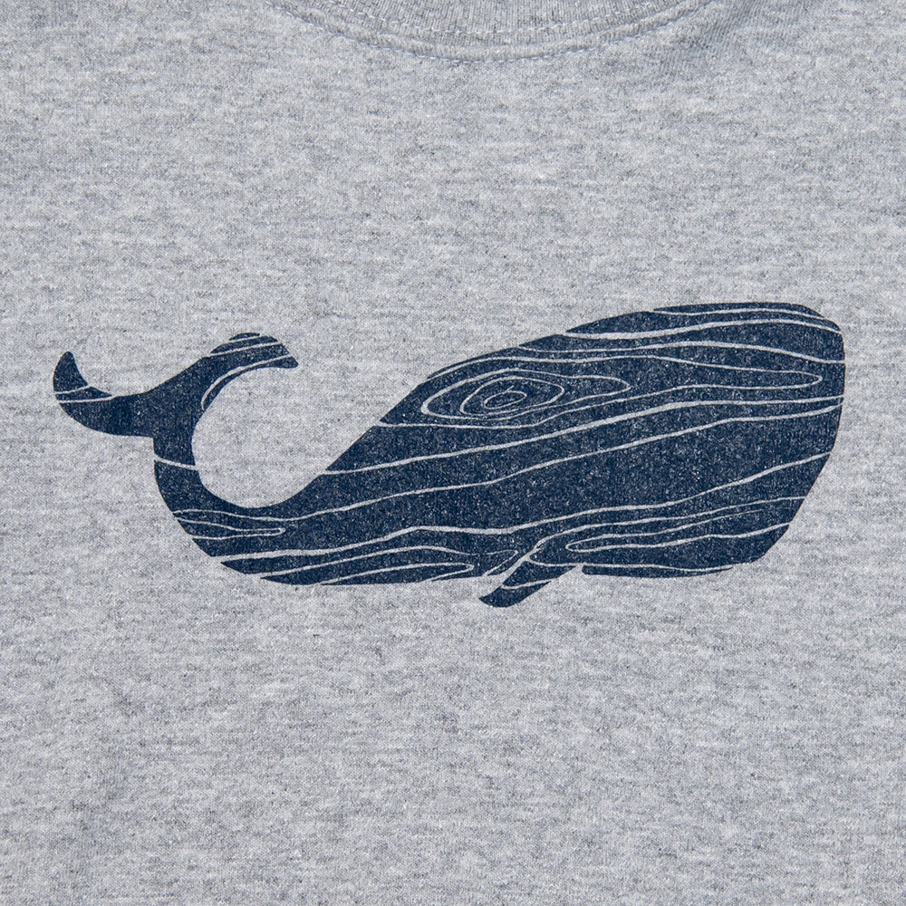 Wood Grain Whale Toddler Sweatshirt