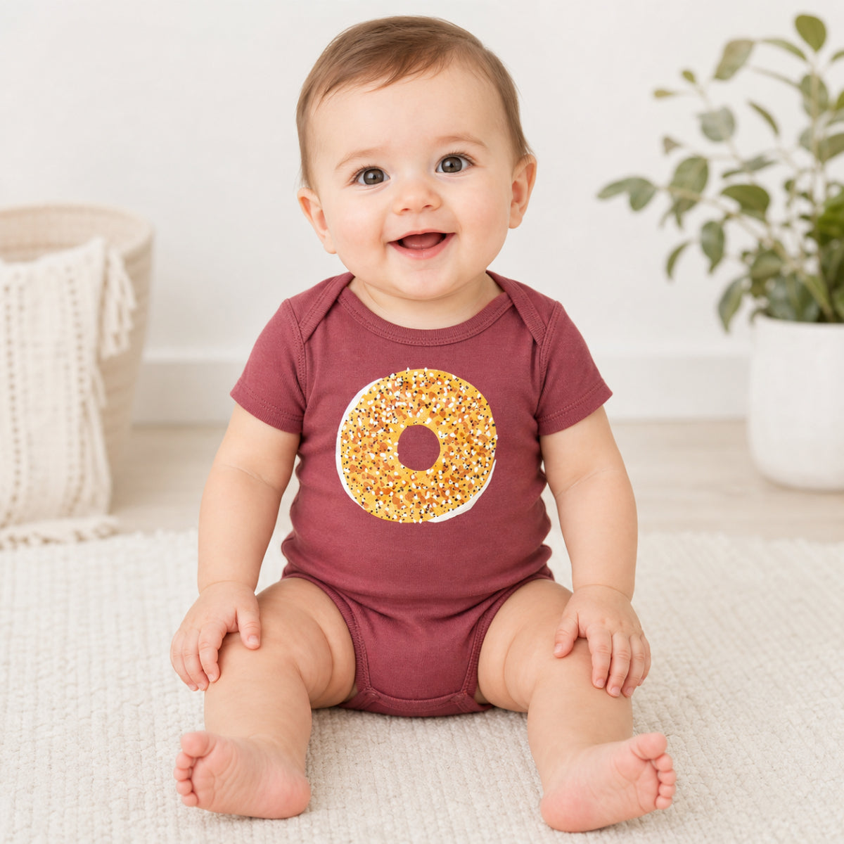 Everything Bagel Onesie