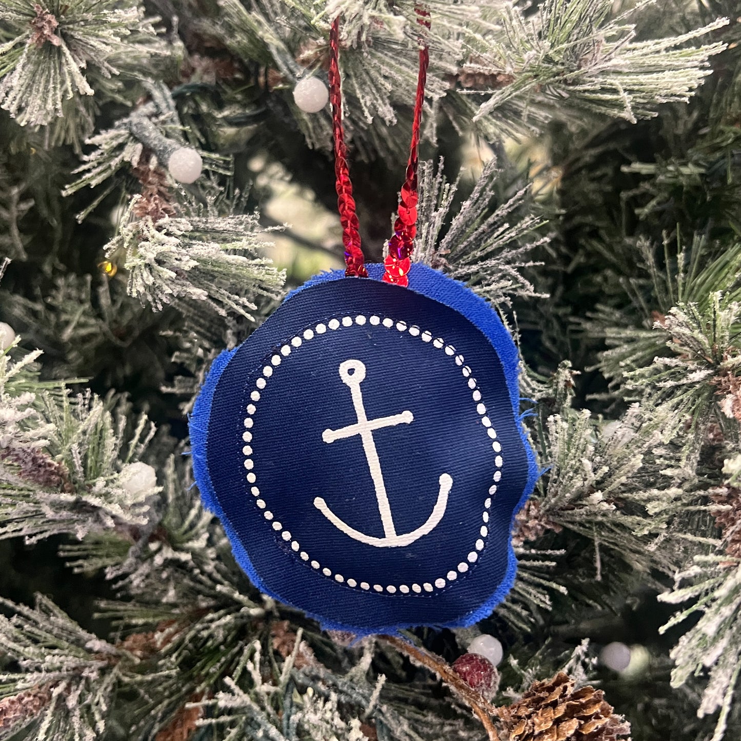 Anchor Plushie Ornament