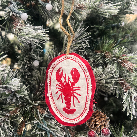 Lobster Plushie Ornament