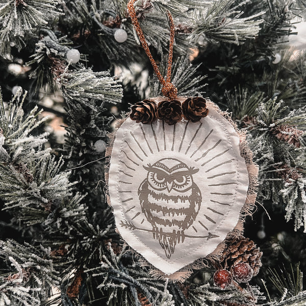 Owl Plushie Ornament