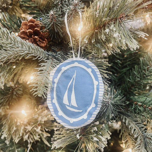 Sailboat Plushie Ornament