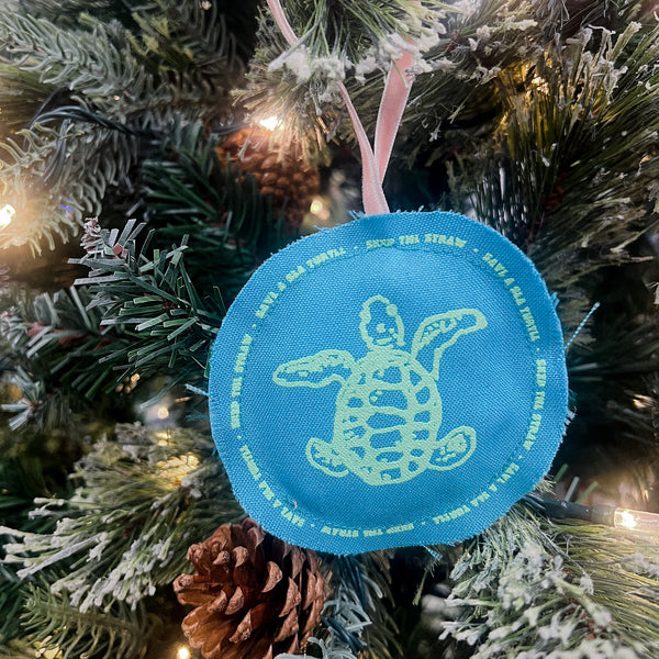 Save a Sea Turtle Plushie Ornament