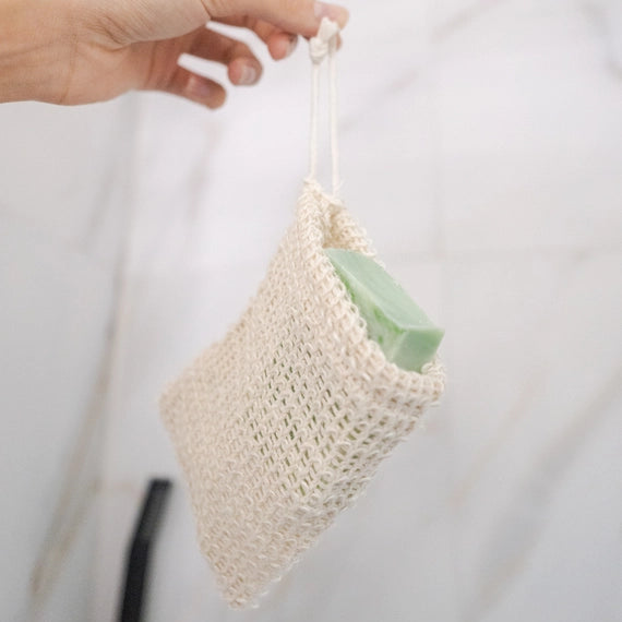 Agave Woven Soap Bag
