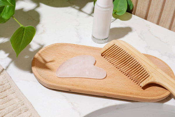 Rose Quartz Gua Sha Facial Stone