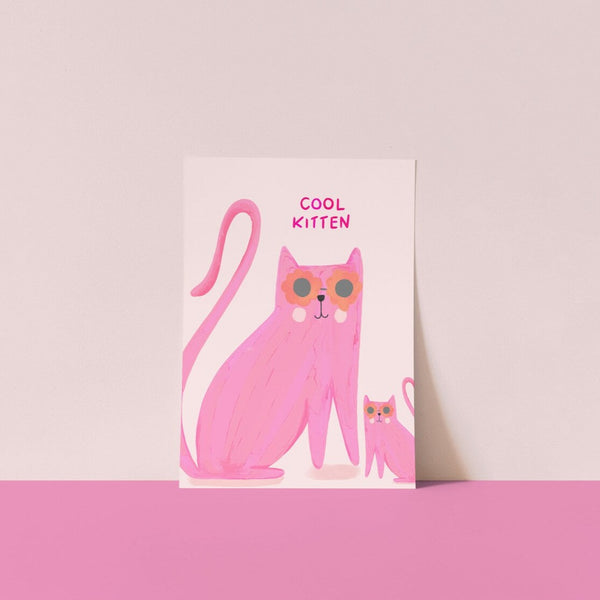 Cool Kitten Art Print