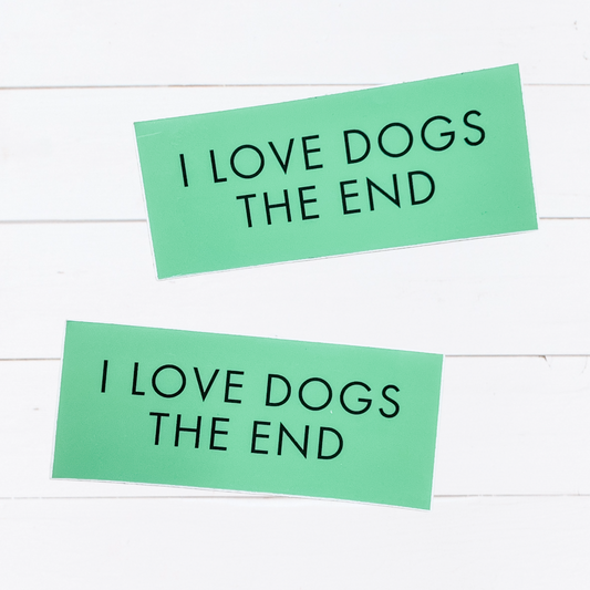 I Love Dogs Sticker