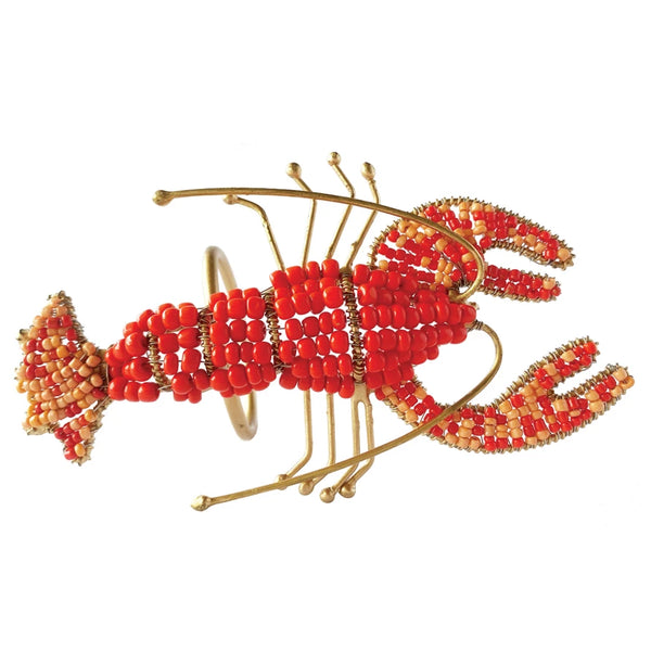 Beaded Lobster Napkin Rings