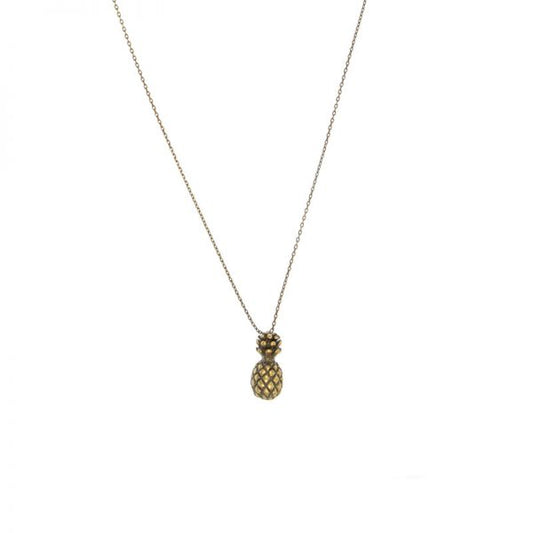 Brass Pineapple Necklace