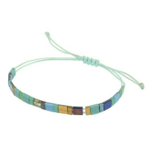 Miyuki Bead Bracelet in Turquoise