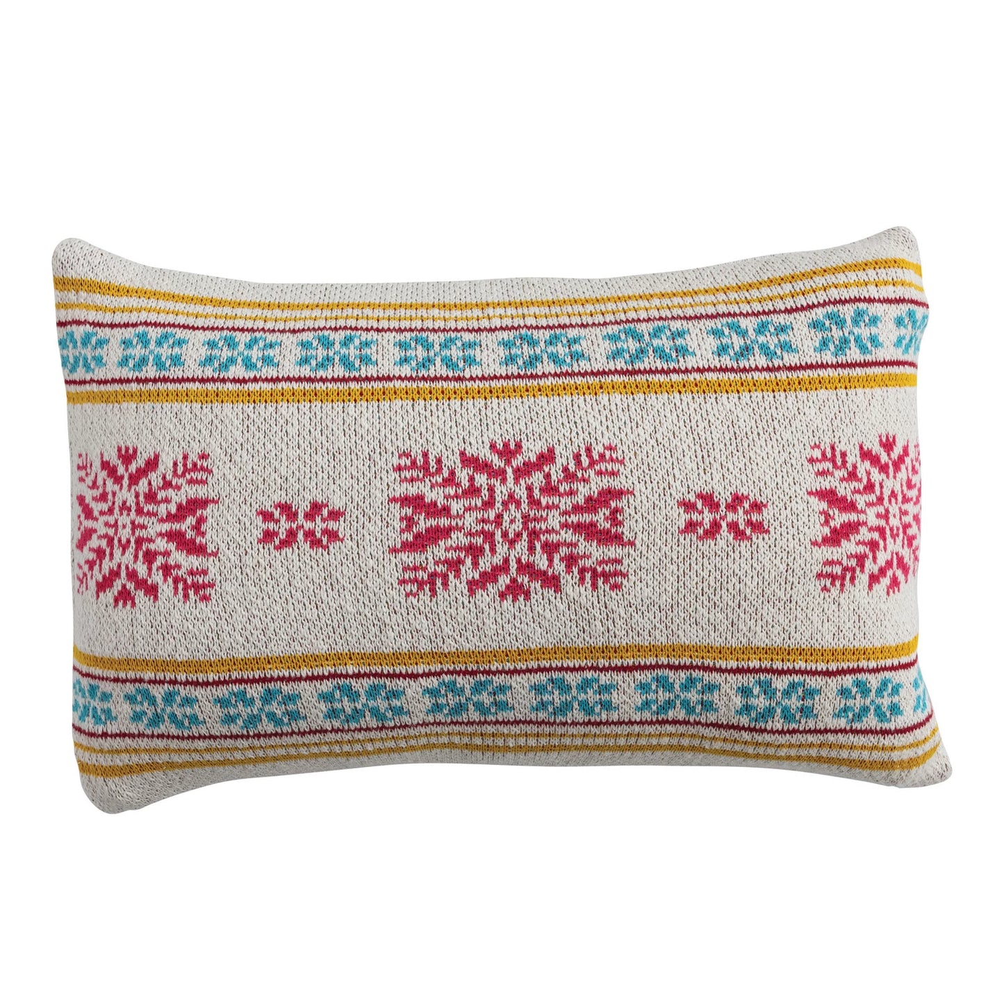 Fairisle Snowflake Pillow