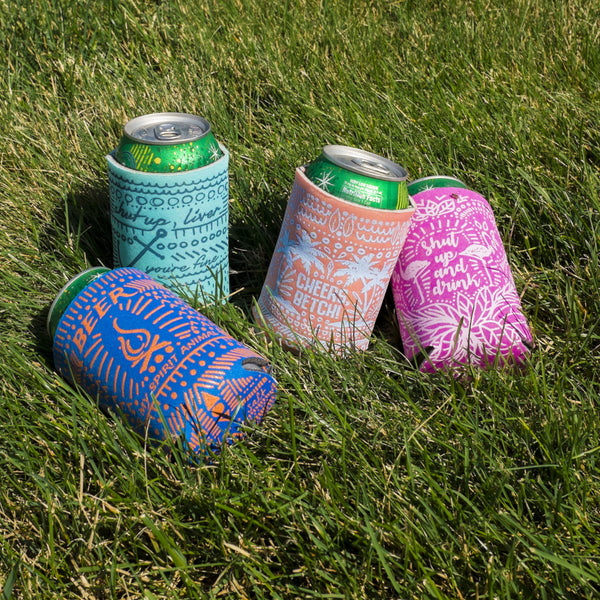 Can Cooler - Cheers Betch (periwinkle)