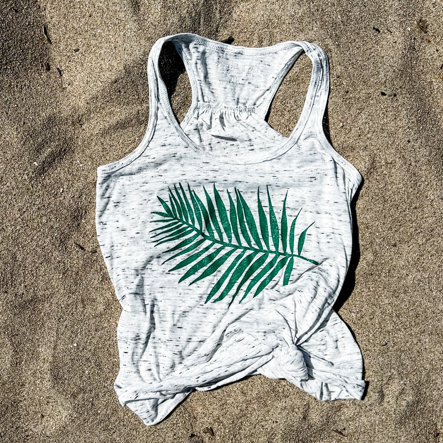 Palm Leaf Ladies Flowy Tank