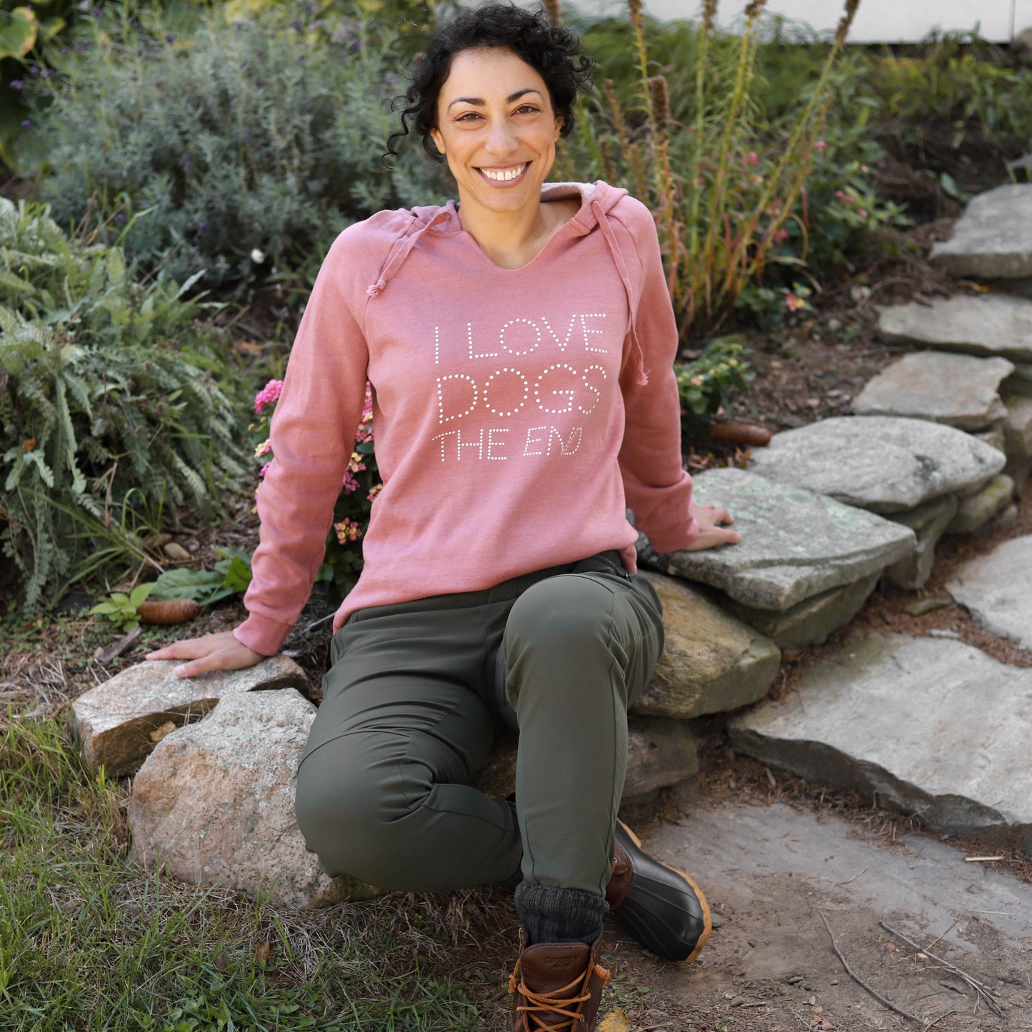 I Love Dogs Beach Hoodie