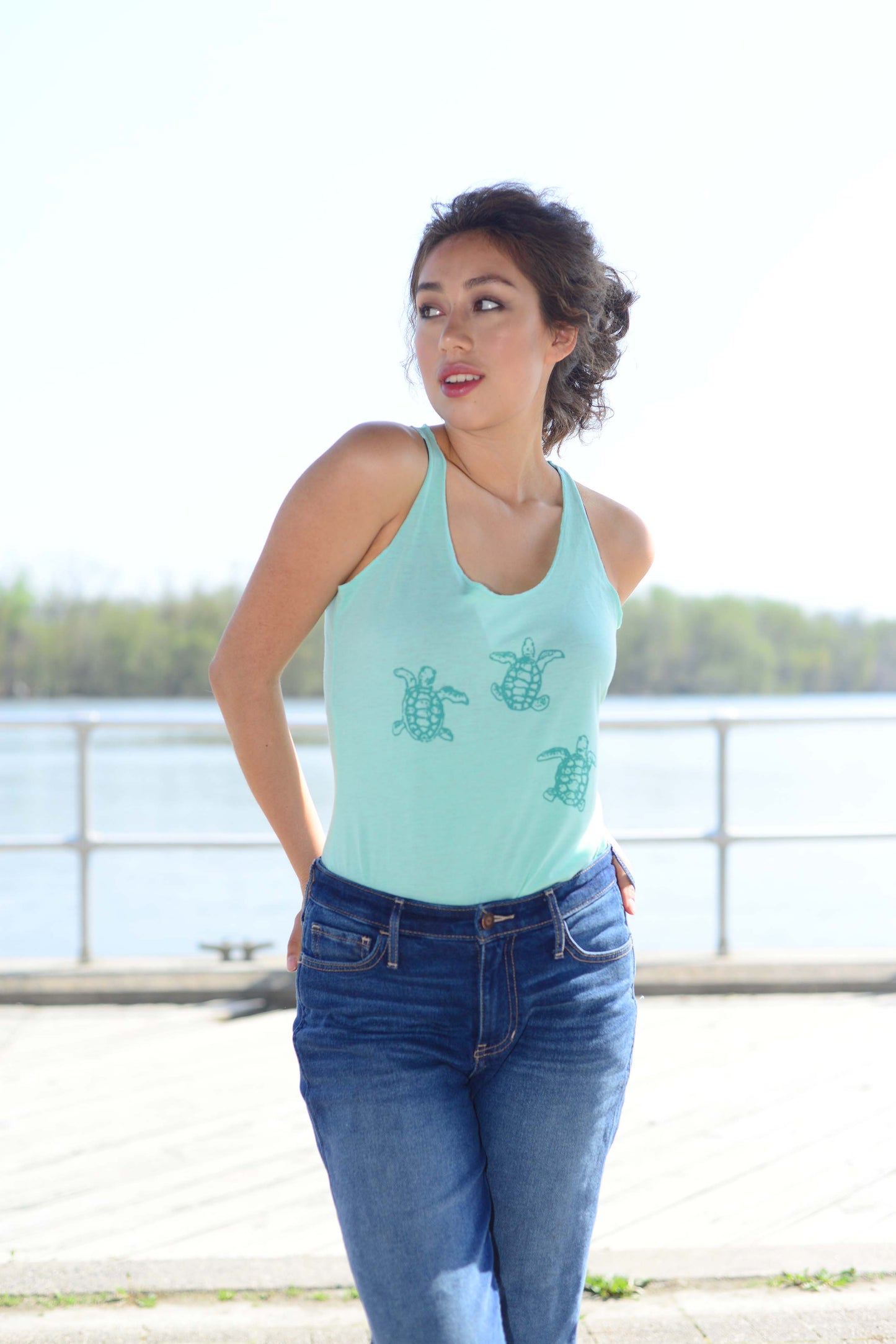 Sea Turtles Racerback Tank