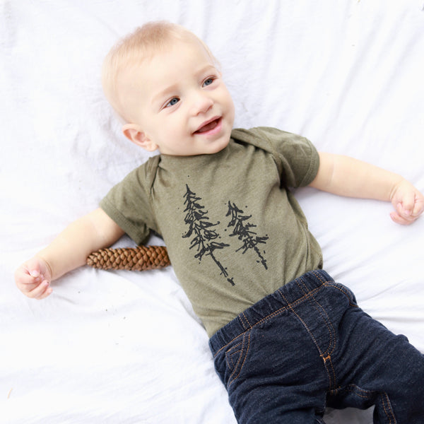 Pine Trees Onesie