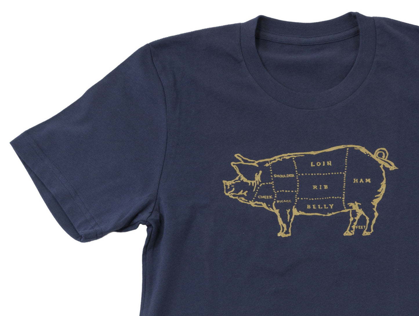 Pork Butcher Chart Organic Tee