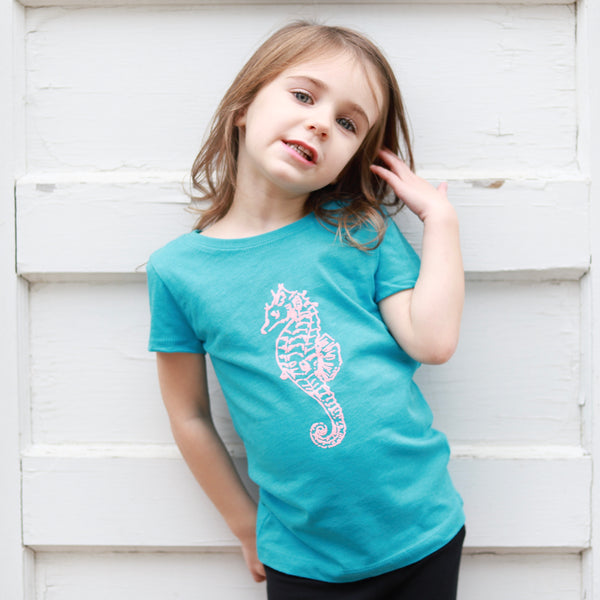 Seahorse Girls Princess-Cut Tee