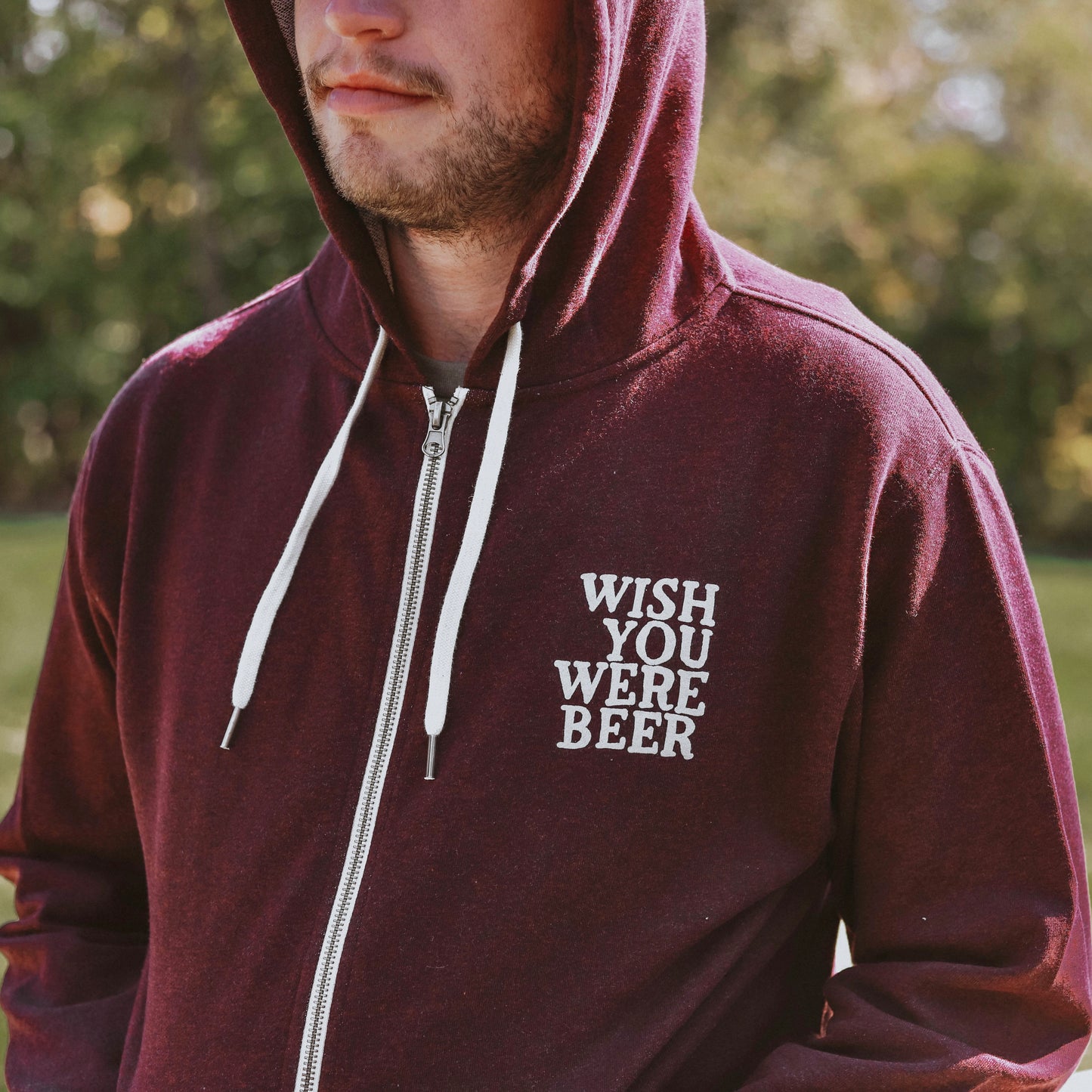 Wish You Were Beer Zip Hoodie