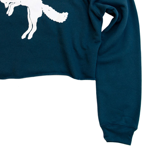 Arctic Fox Crop Hoodie