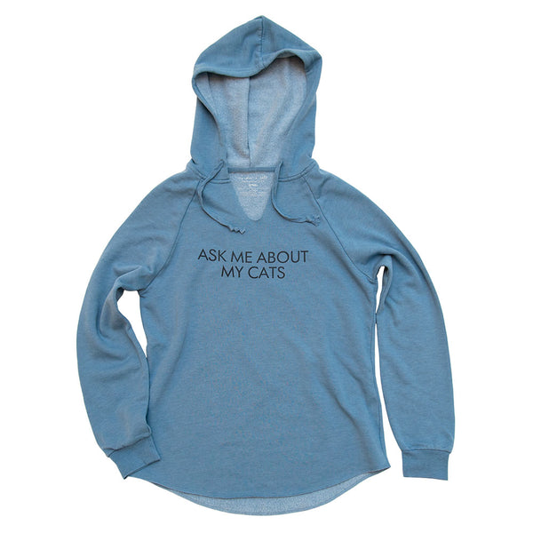 Ask About My Cats Beach Hoodie