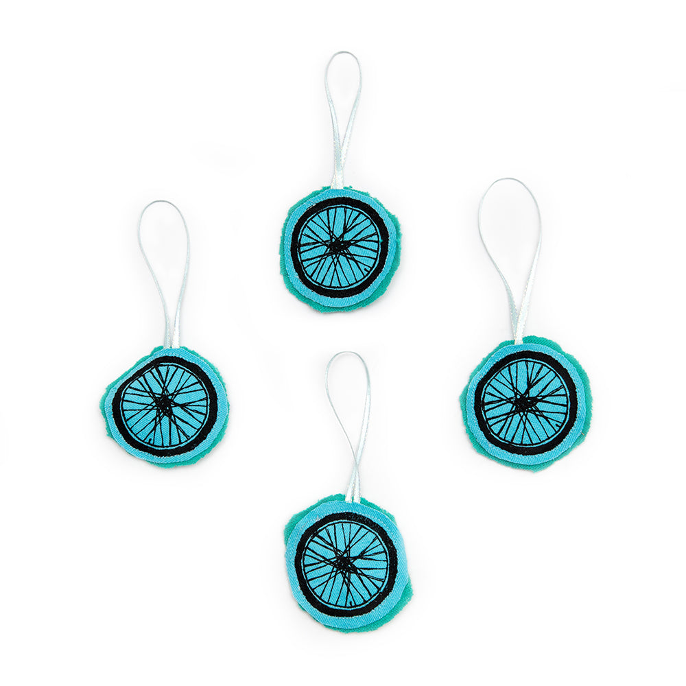 Bike Tire Plushie Ornament