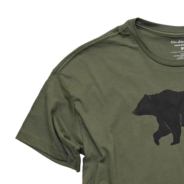 Brown Bear Crop Tee