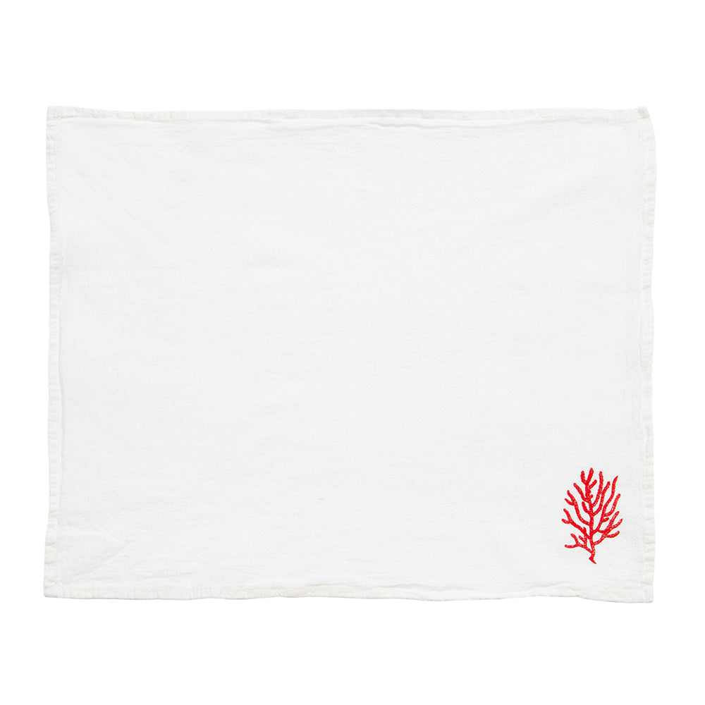 Coral Cloth Napkin - set of 4