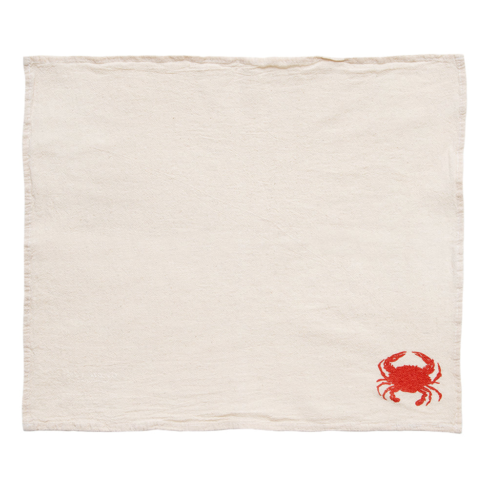 Crab Cloth Napkins - set of 4