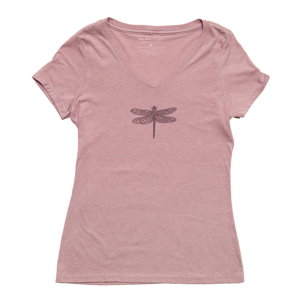 Dragonfly V-Neck Tee