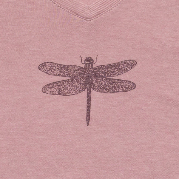 Dragonfly V-Neck Tee