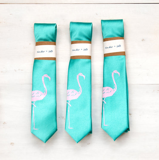 Flamingo Skinny Tie