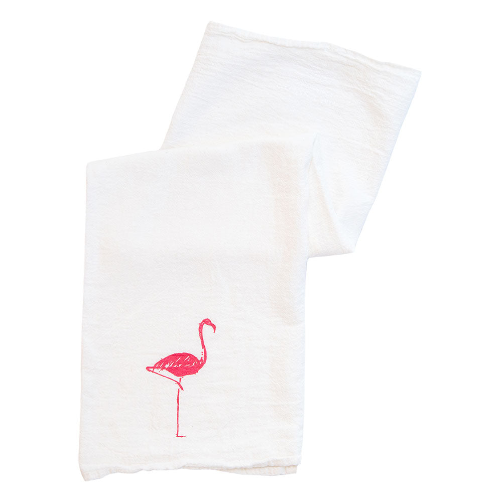 Flamingo Tea Towel