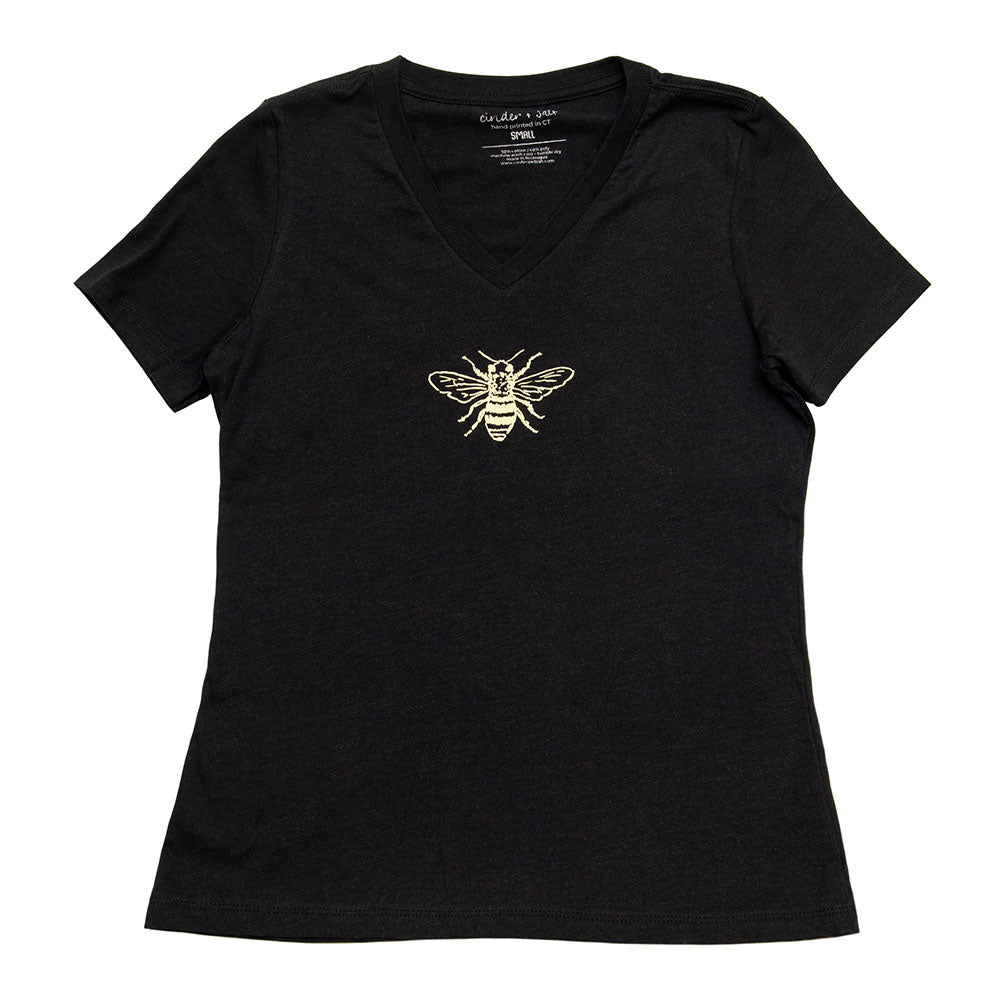 Honey Bee Ladies V-Neck Tee