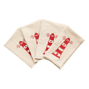 Lighthouse Cloth Napkins - Set of 4