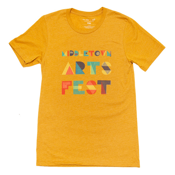 Middletown Arts Fest Tee - Mustard