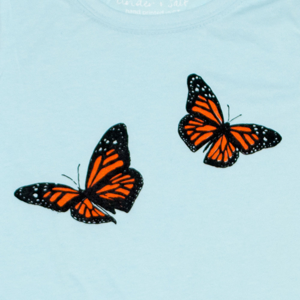 Monarch Butterfly Girls Princess-Cut Tee