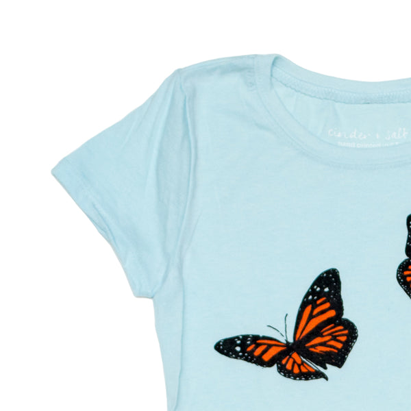 Monarch Butterfly Girls Princess-Cut Tee