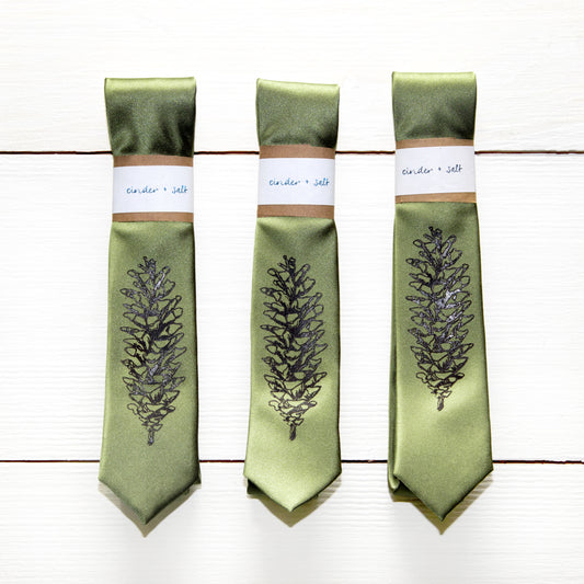 Pinecone Skinny Tie