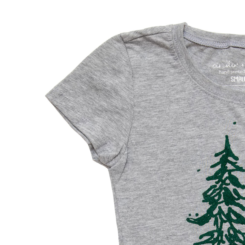 Pine Trees Girls Princess-Cut Tee