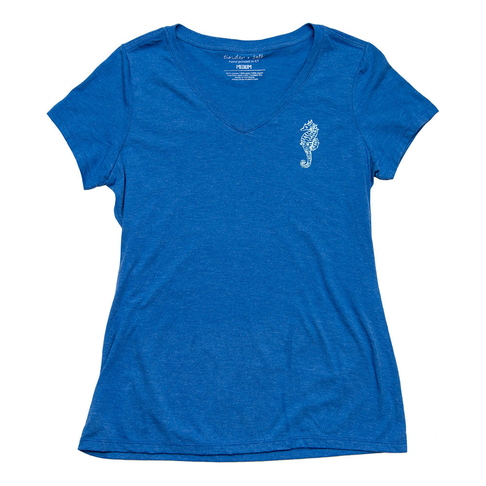 Seahorse V-Neck Tee