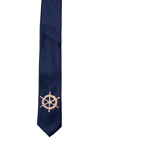 Ship's Wheel Skinny Tie