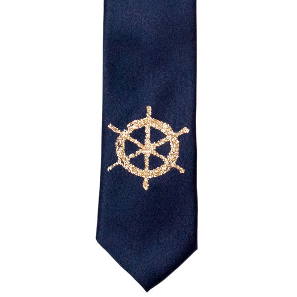 Ship's Wheel Skinny Tie