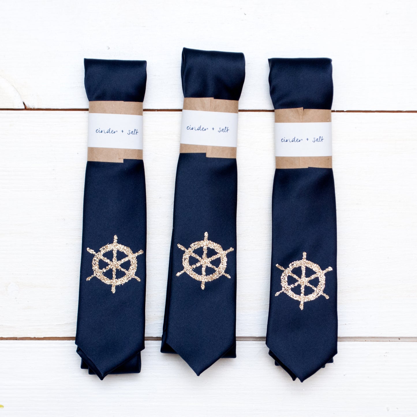 Ship's Wheel Skinny Tie