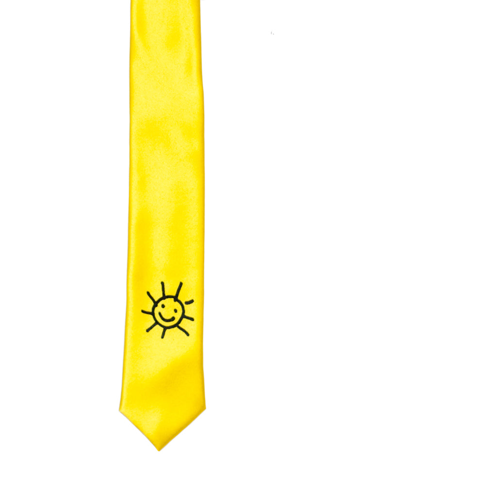 The Sun Skinny Tie - Lemon