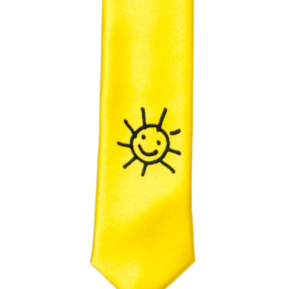 The Sun Skinny Tie - Lemon