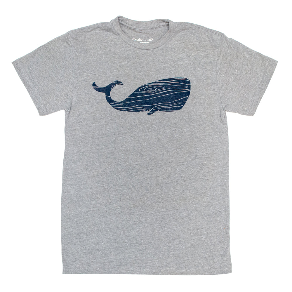 Wood Grain Whale Eco Tee