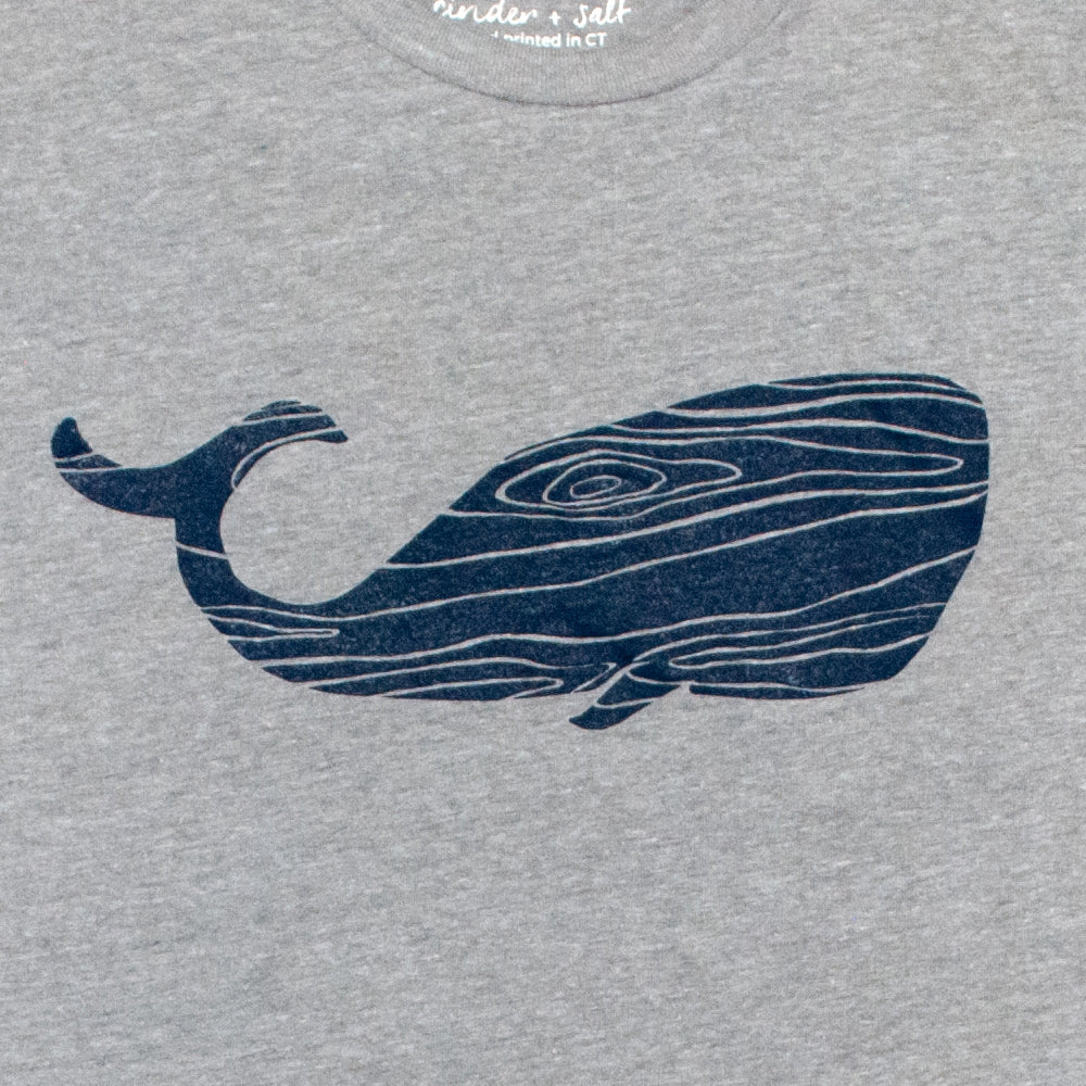 Wood Grain Whale Eco Tee