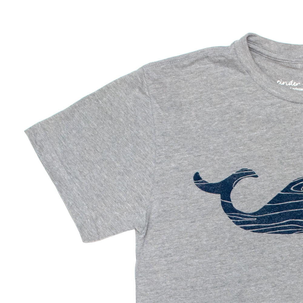 Wood Grain Whale Eco Tee