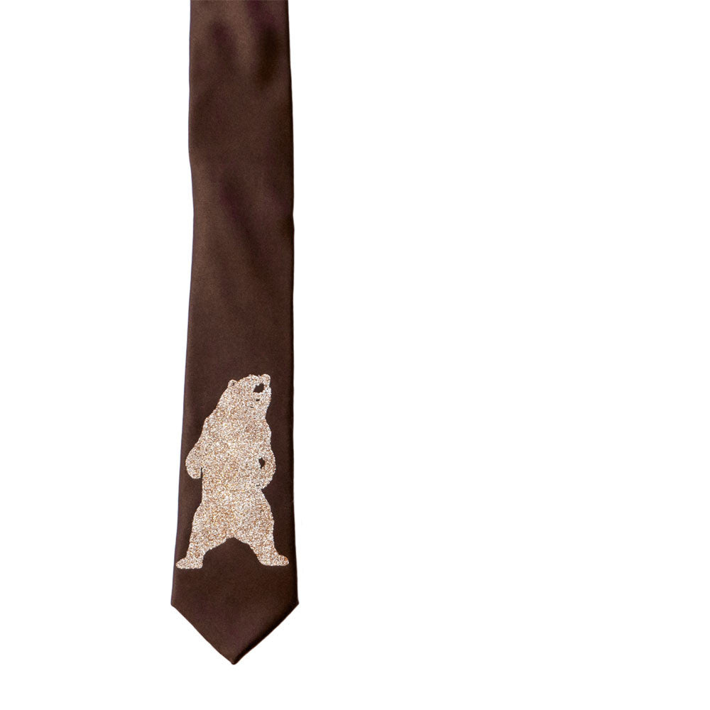 Grizzly Bear Skinny Tie - Sparkle
